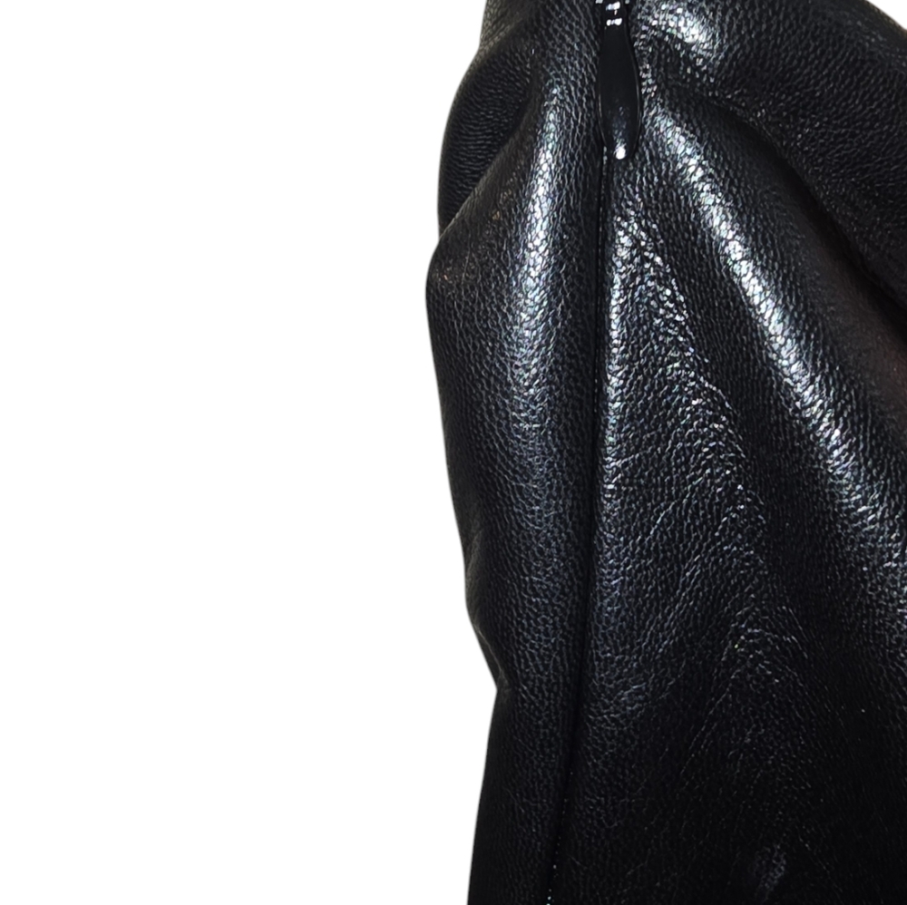 Faux Leather Good American strapless dress size 0 NWT - Picture 7 of 9